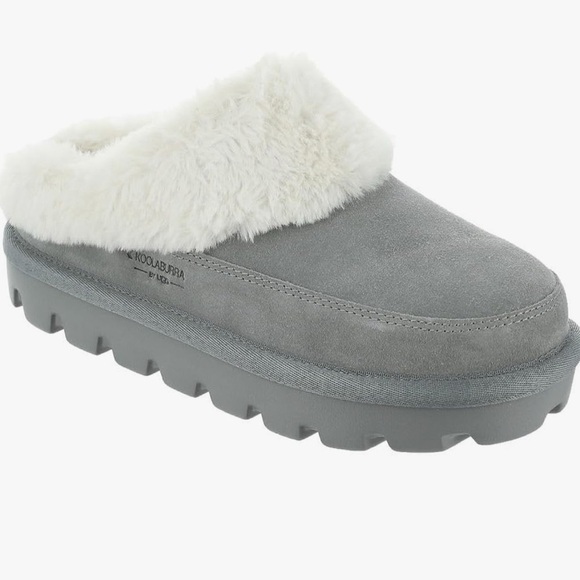 Koolaburra By Ugg Tizzey Women’s Slip-On Slippers- Wild Dove Grey and White - Picture 1 of 6